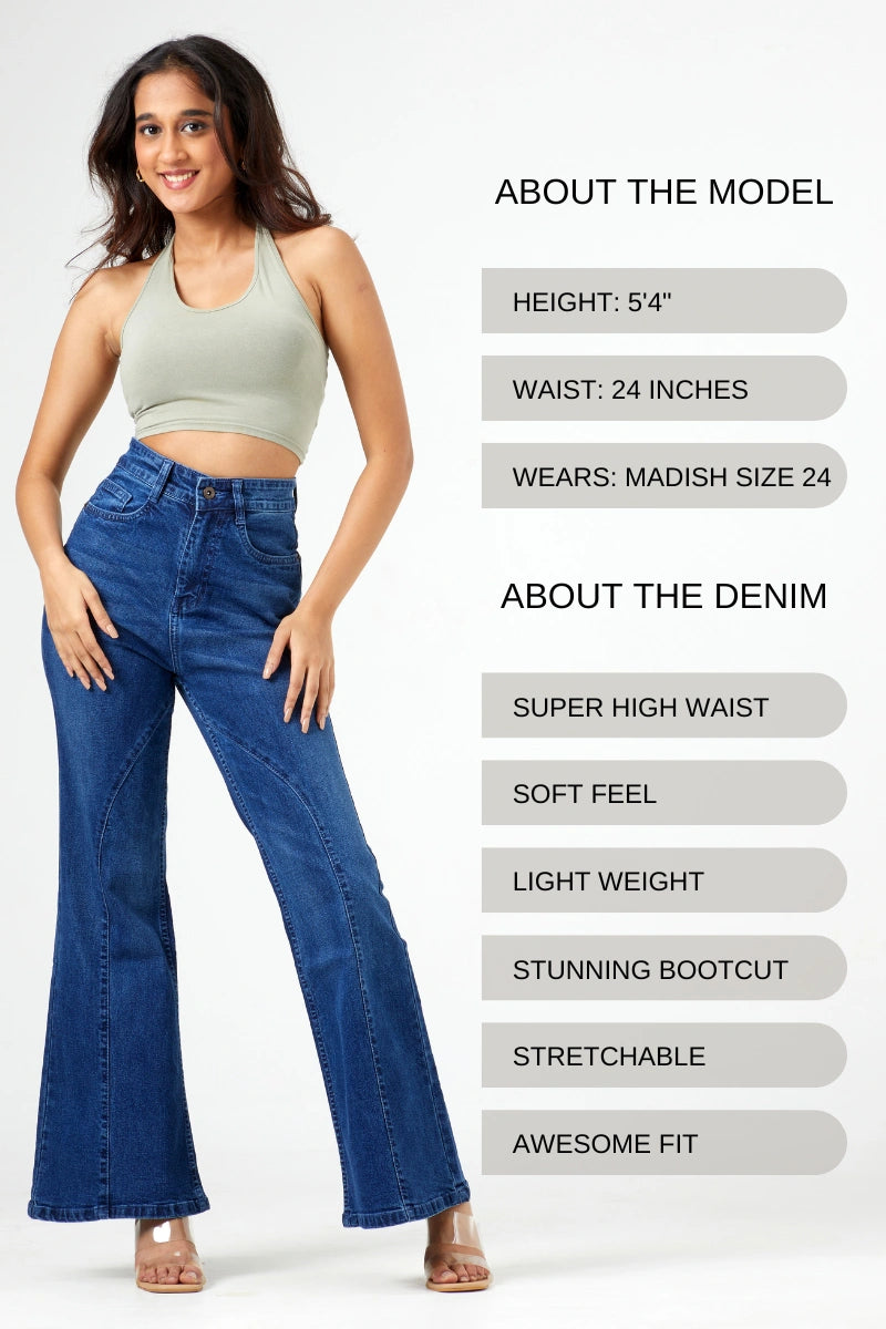 Becky High Rise Bootcut Jeans