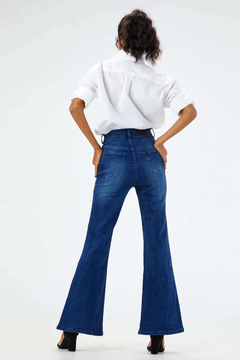 Becky High Rise Bootcut Jeans by Madish