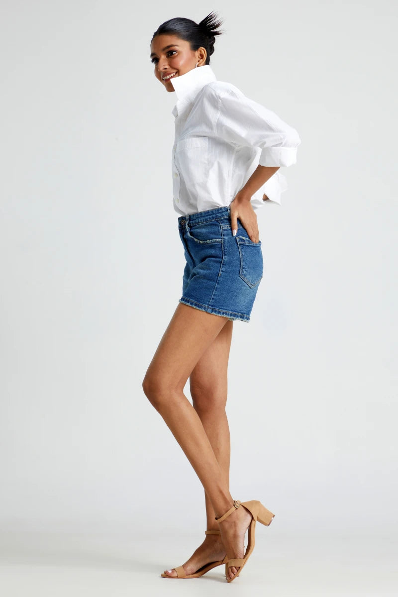 Boho Girl High Waist Denim Shorts by Madish