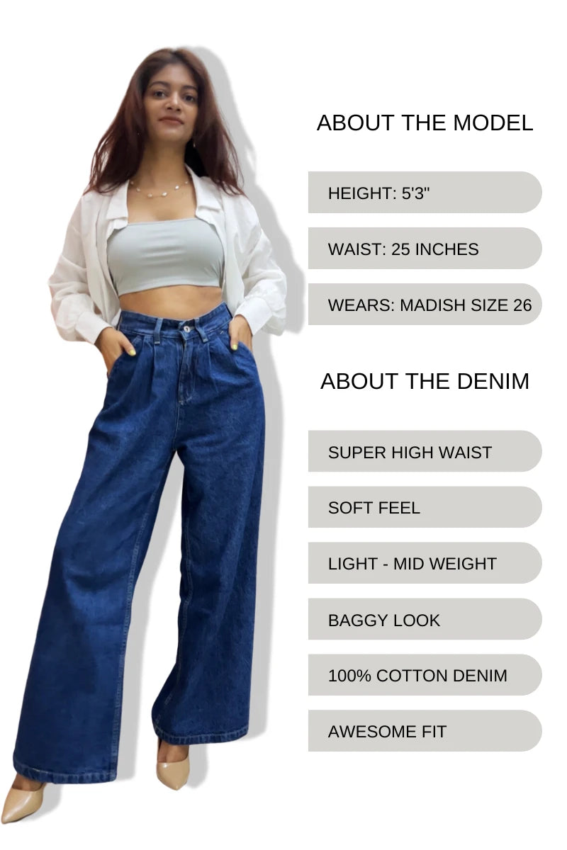 Extreme Baggy High Waist Jeans by Madish