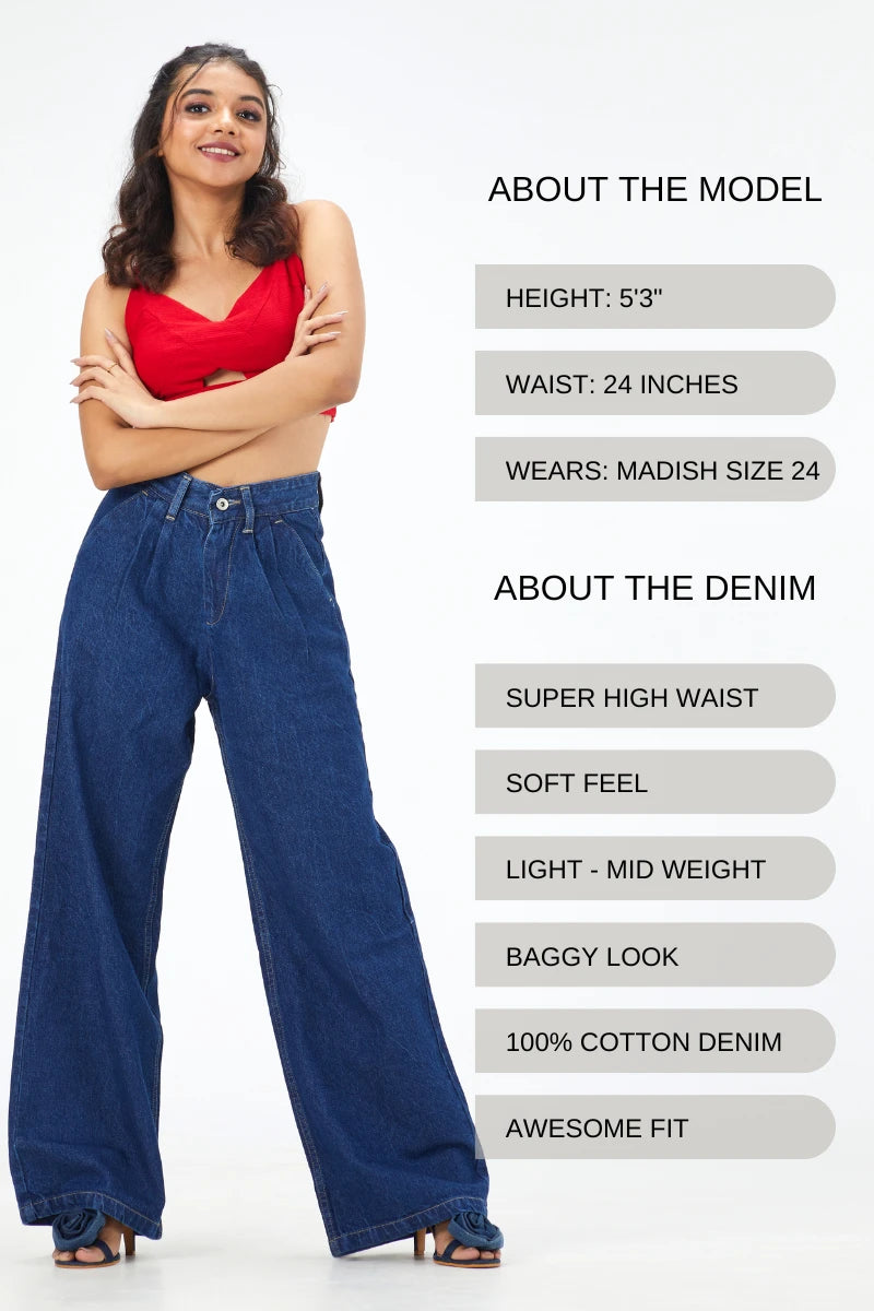 Extreme Baggy High Waist Jeans by Madish