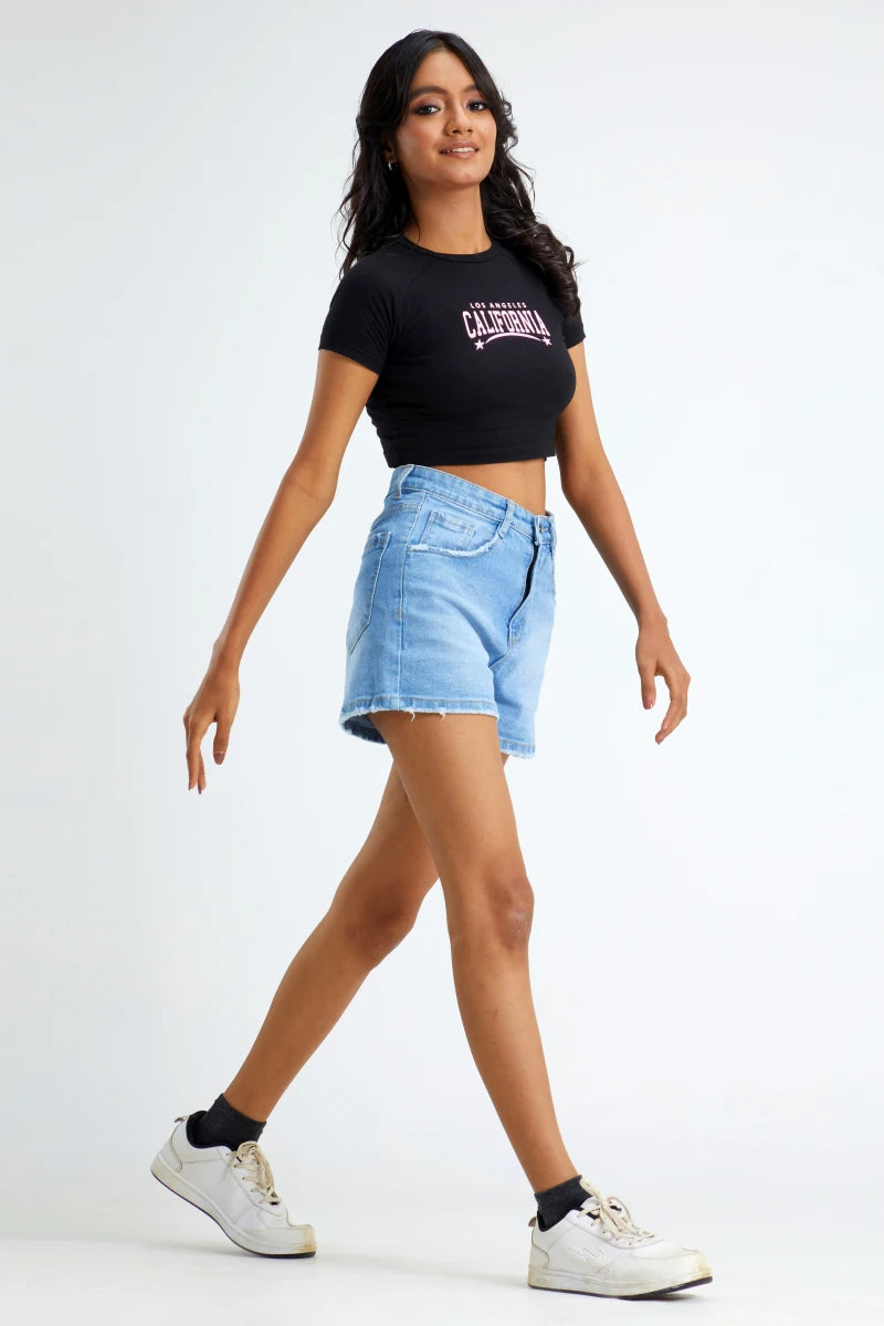 Icy Summer High Waist Denim Shorts by Madish