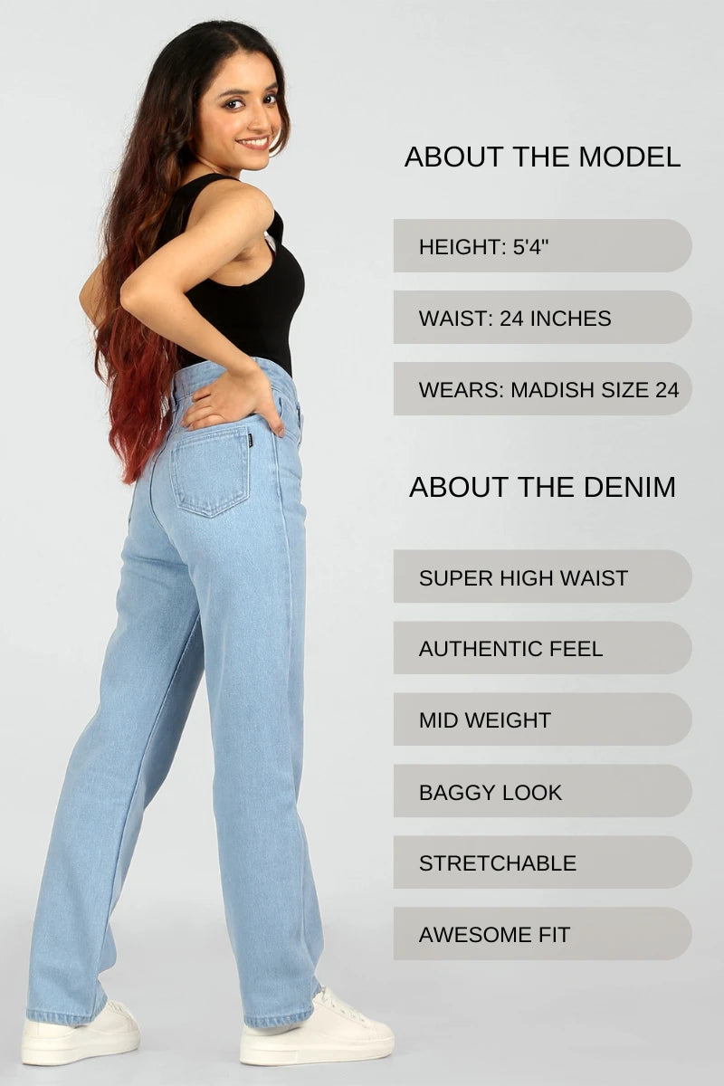 Kira Relaxed Baggy High Waist Jeans by Madish