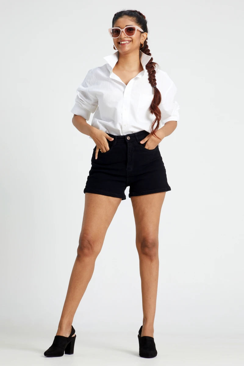 Party Star High Waist Denim Shorts by Madish