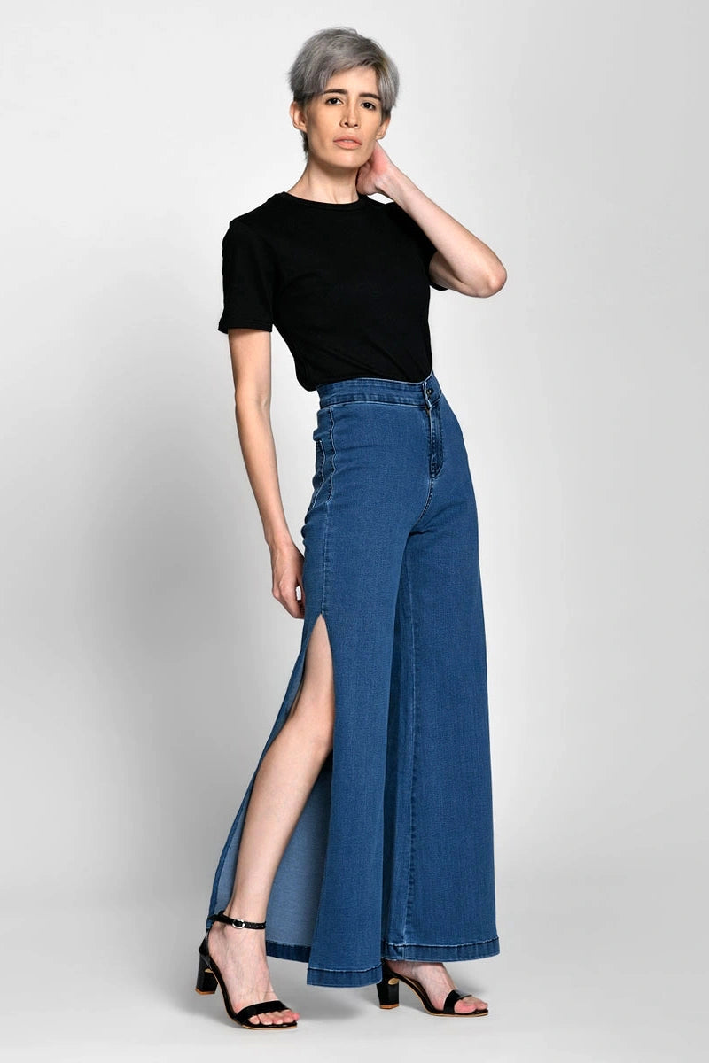 Savannah Super Flared Wide Leg Jeans by Madish