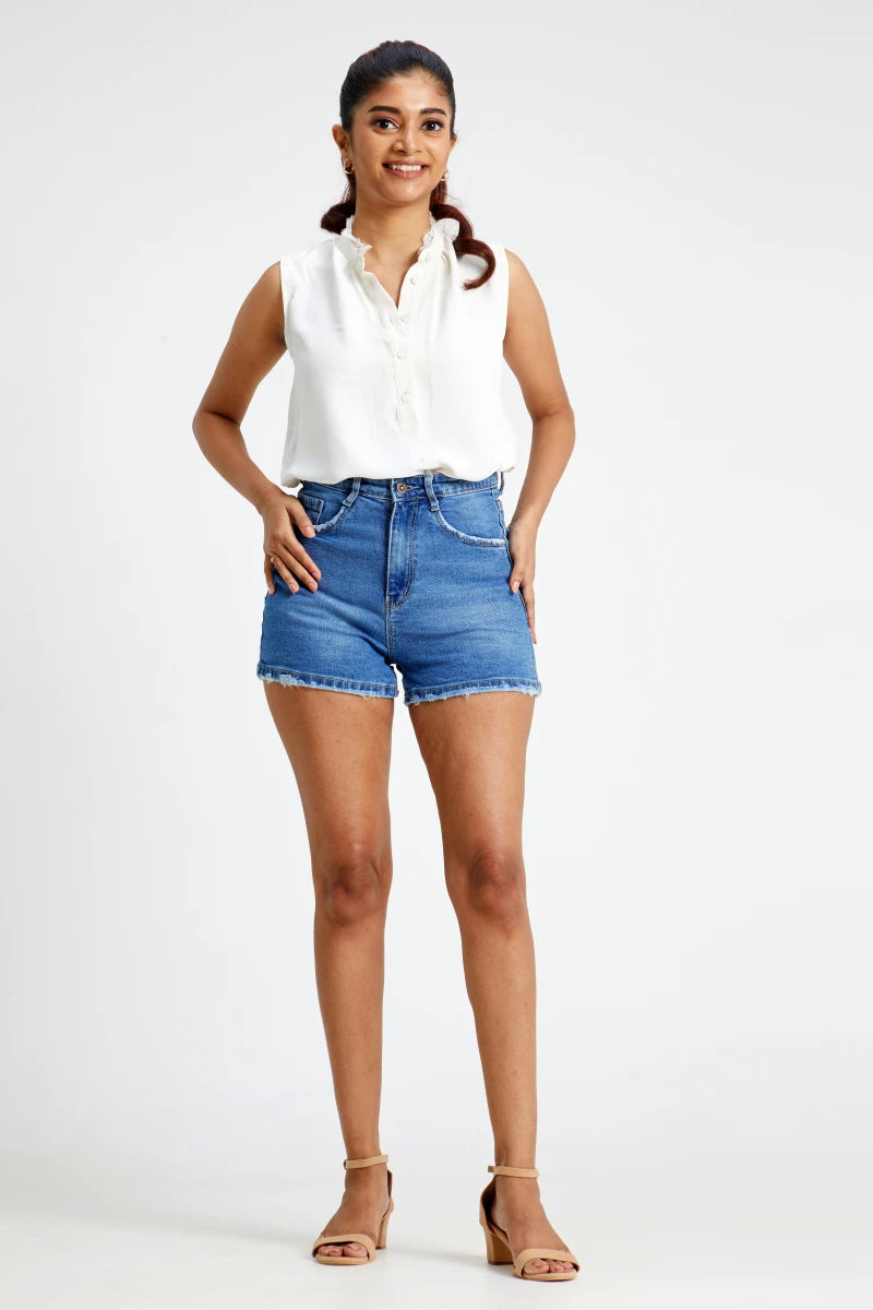 Summer Breeze High Waist Denim Shorts by Madish