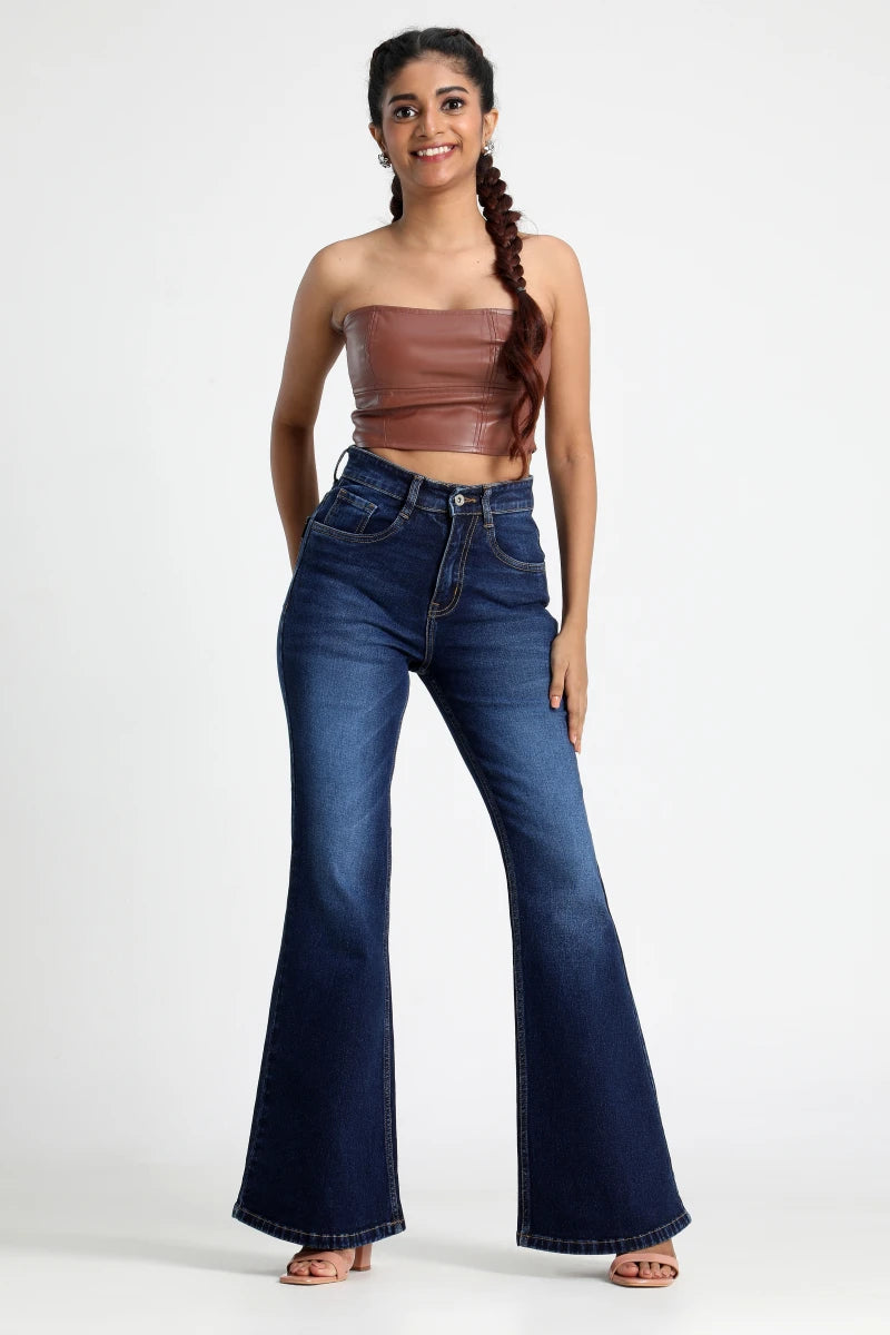 The 80s Vintage Bootcut High Waist Jeans by Madish