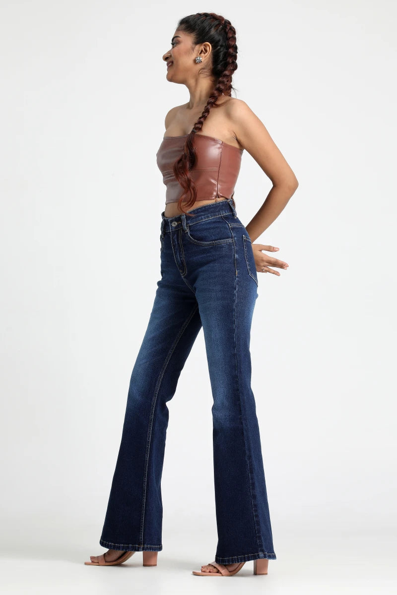 The 80s Vintage Bootcut High Waist Jeans by Madish