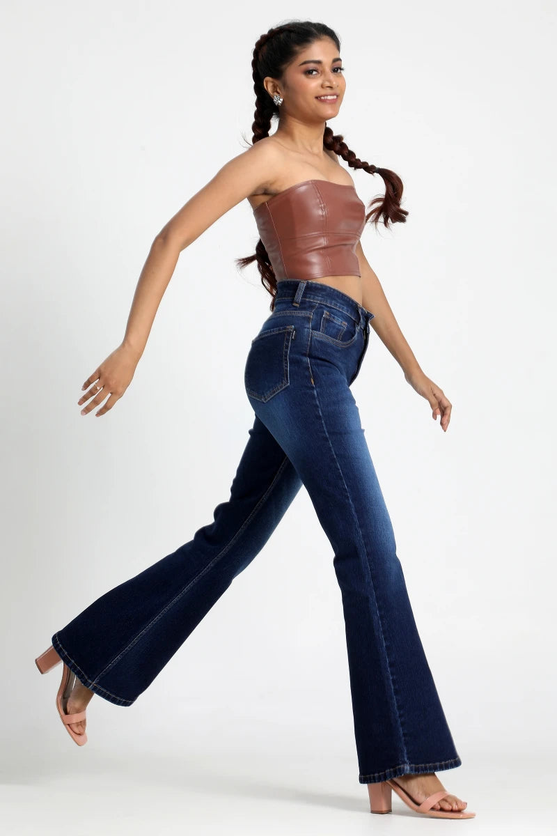 The 80s Vintage Bootcut High Waist Jeans by Madish