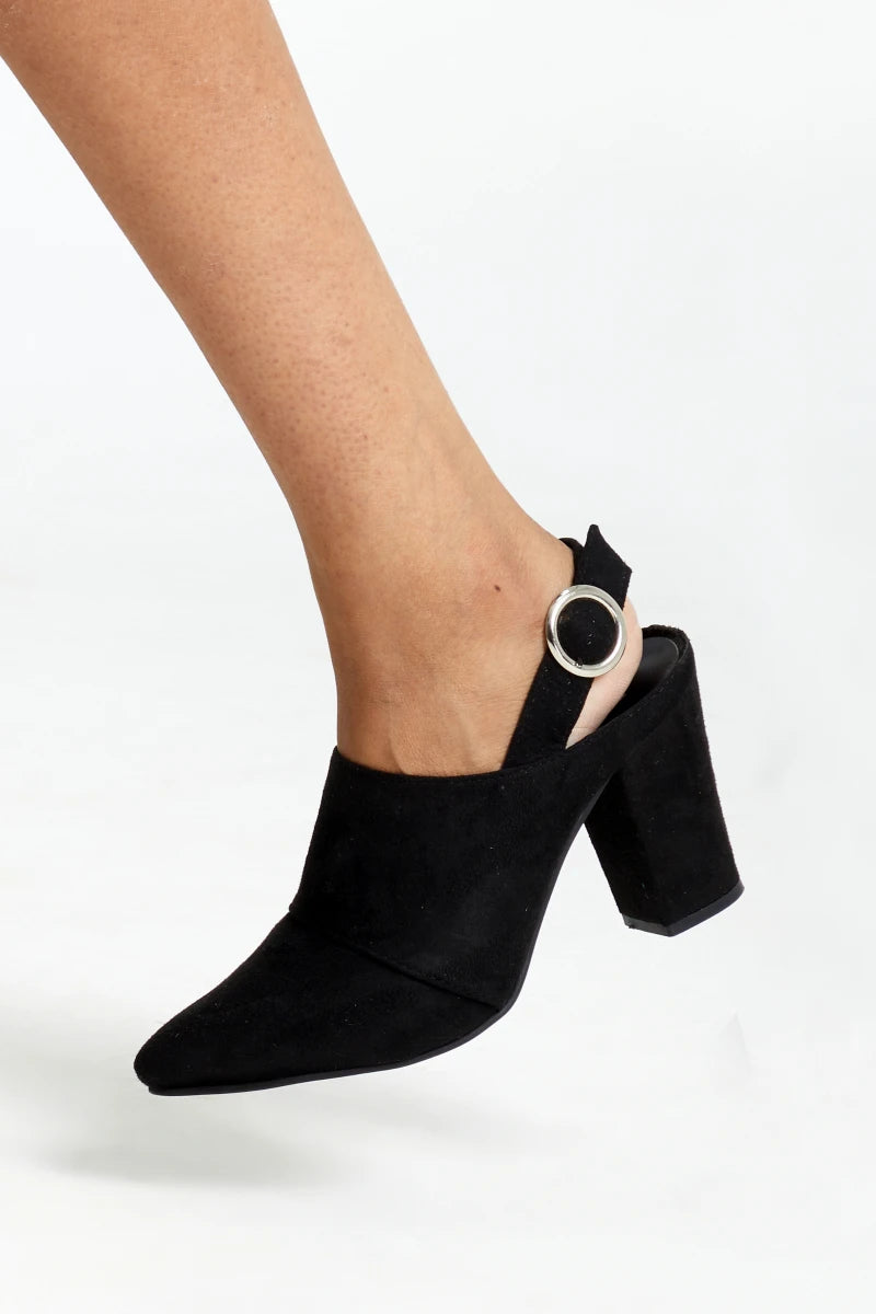 The Alpha Fem Suede Mules by Boo & Babe