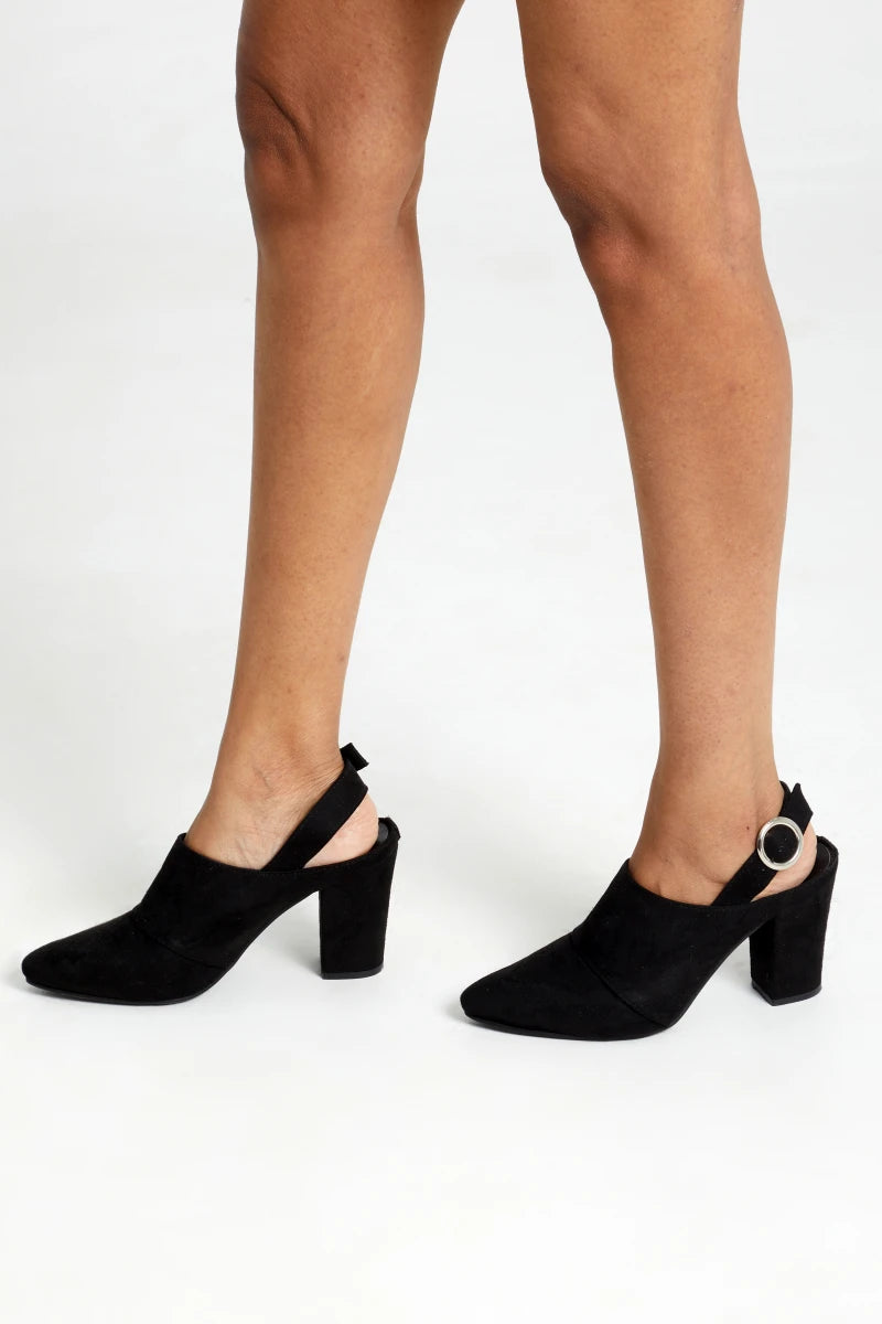 The Alpha Fem Suede Mules by Boo & Babe