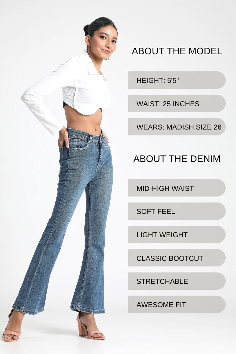 The Diva Bootcut Jeans by Madish