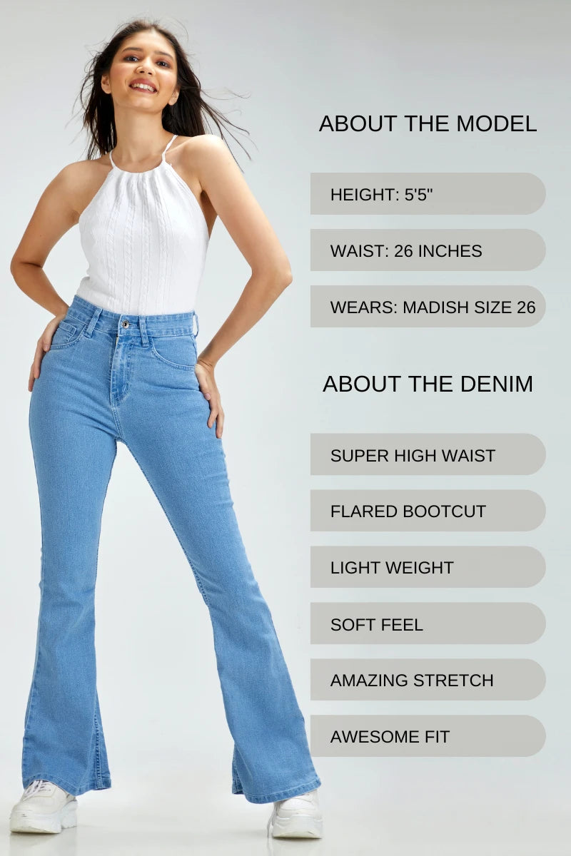 The Original Bootcut High Waist Jeans by Madish