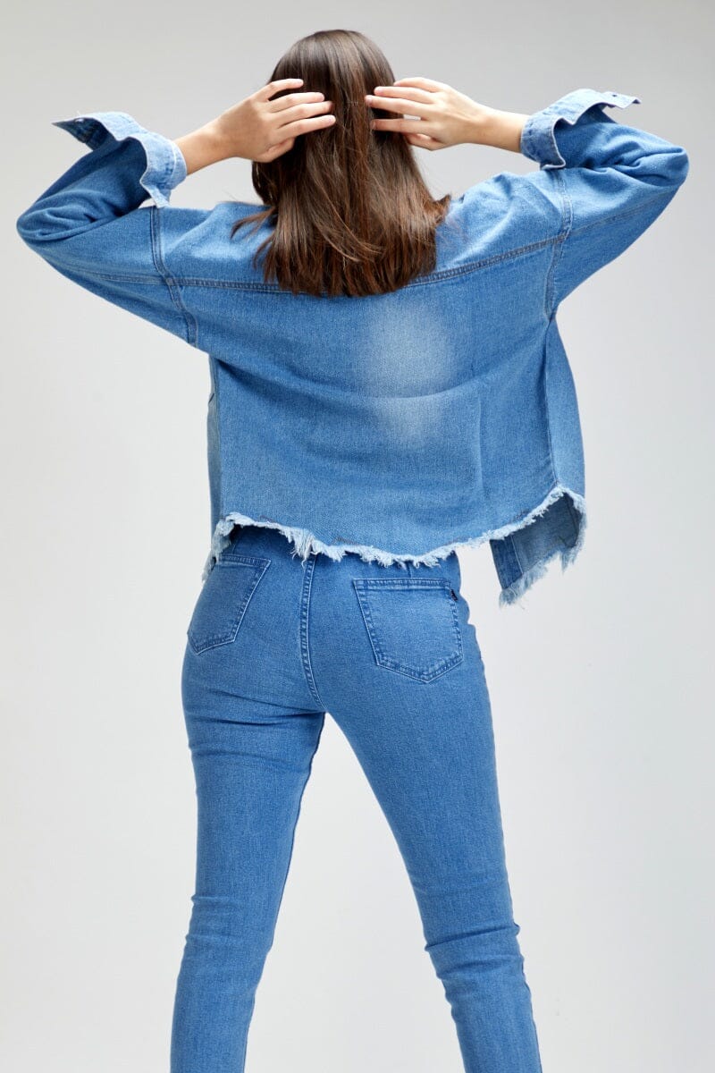 Light Blue Denim Braided Trim Jean Jacket – Shop Style Your Senses
