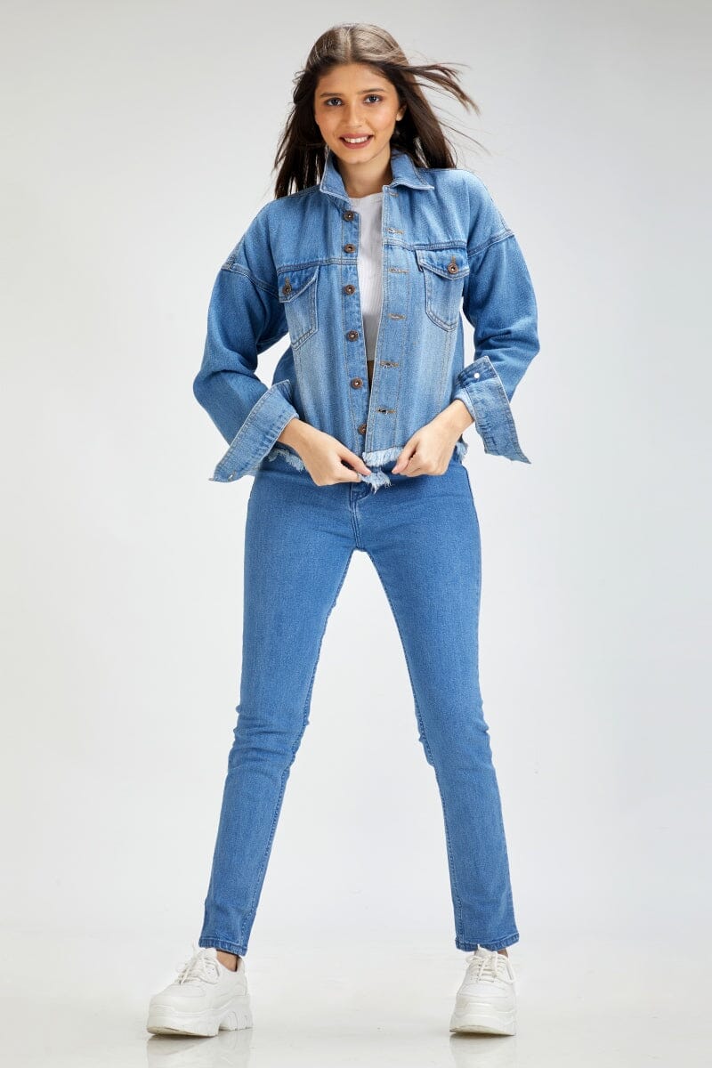 Buy Sedona Slanted-Yoke Denim Jacket for USD 79.00 | Silver Jeans US New