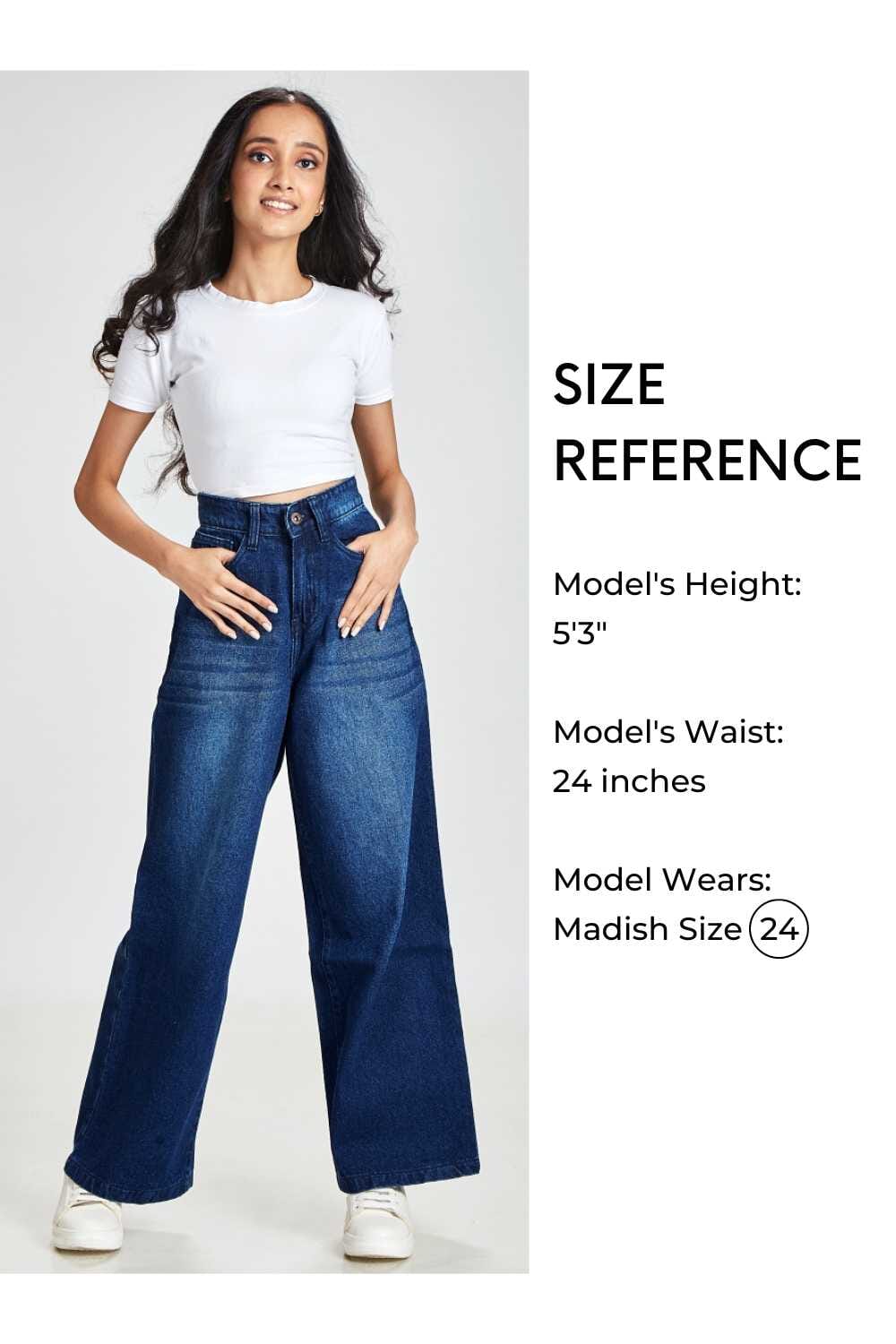 High rise best sale jeans inches