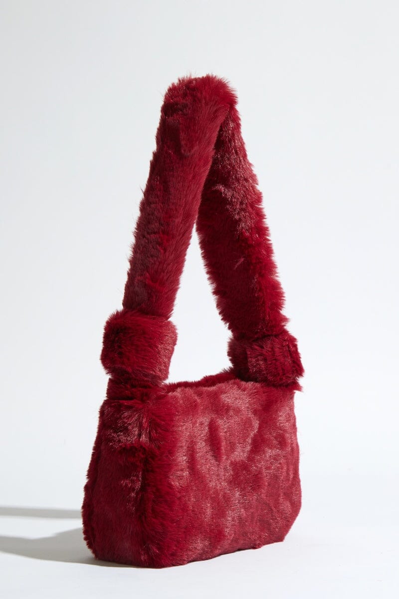 Guess Katey Faux Fur Handbag Pink | Cilento Designer Wear